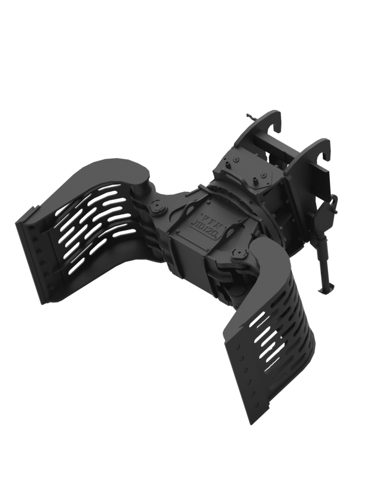 Telescopic handler and demolition grab for telehandlers