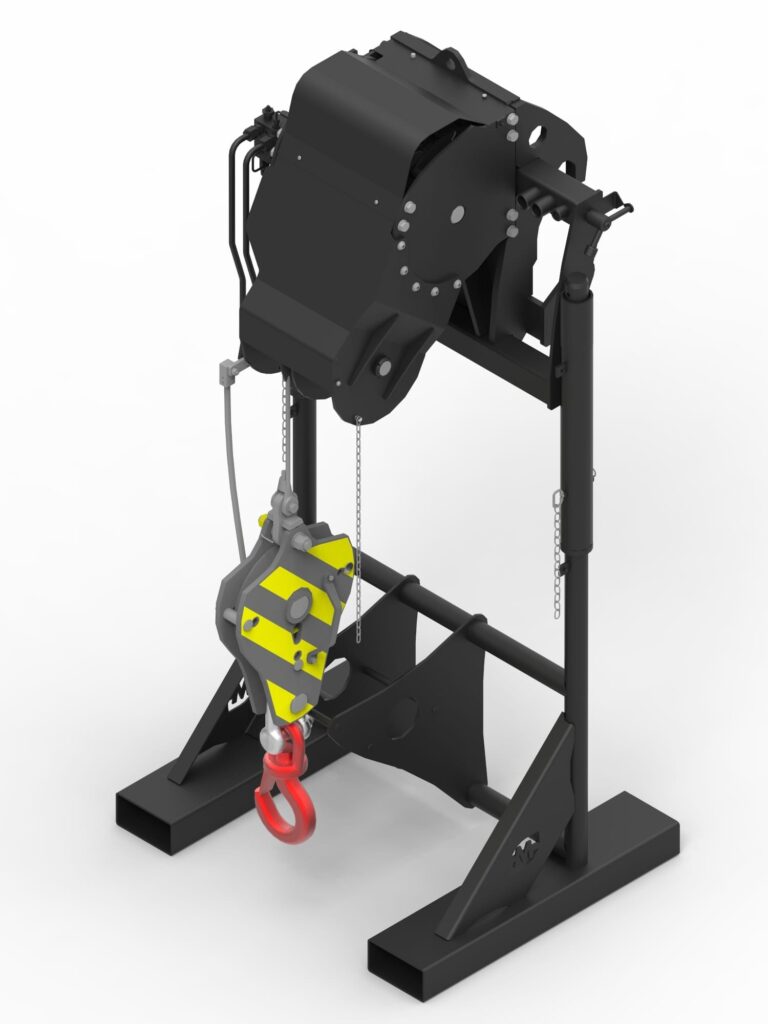Lifting winch 3,000 kg/6,000 kg for telehandlers