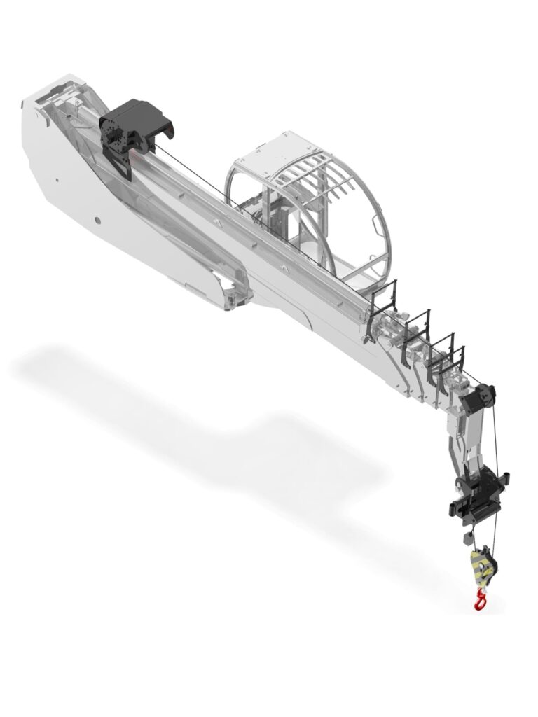 Winch winch mounted at the bottom of the boom 6t [6 .30] for telehandler
