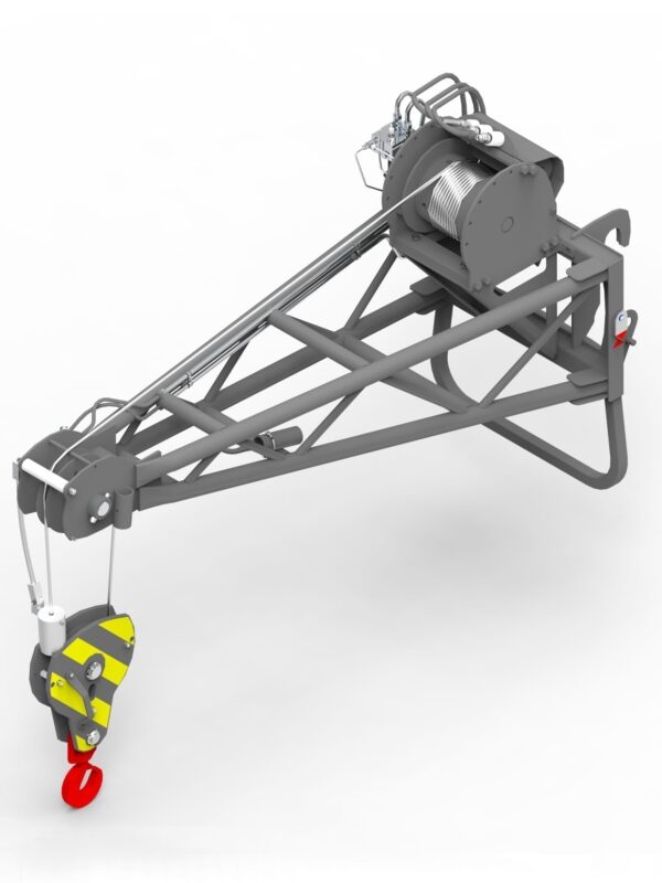 Jib with 2,700 kg winch for telehandler