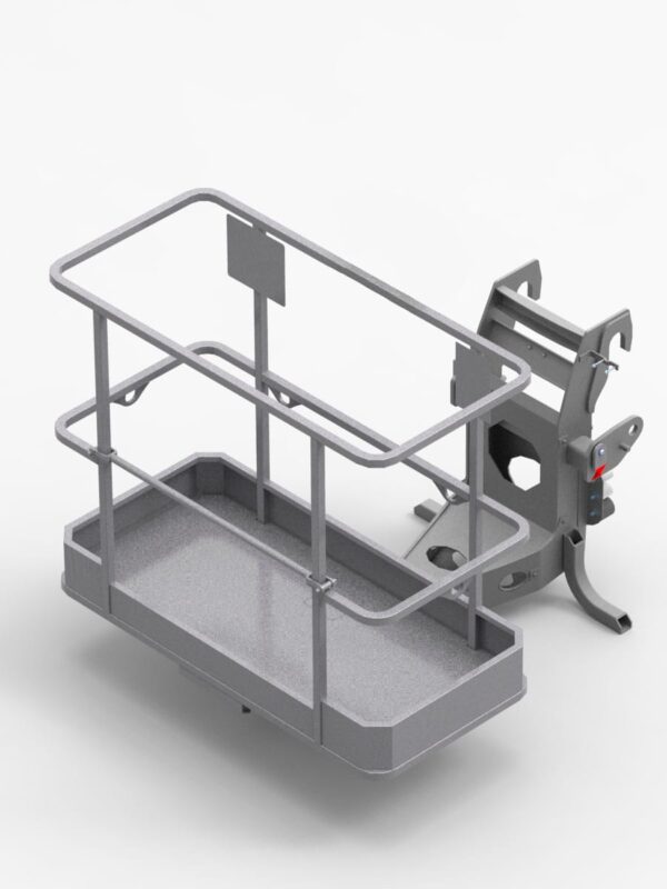 Rotating crew basket 250 kg for telehandlers